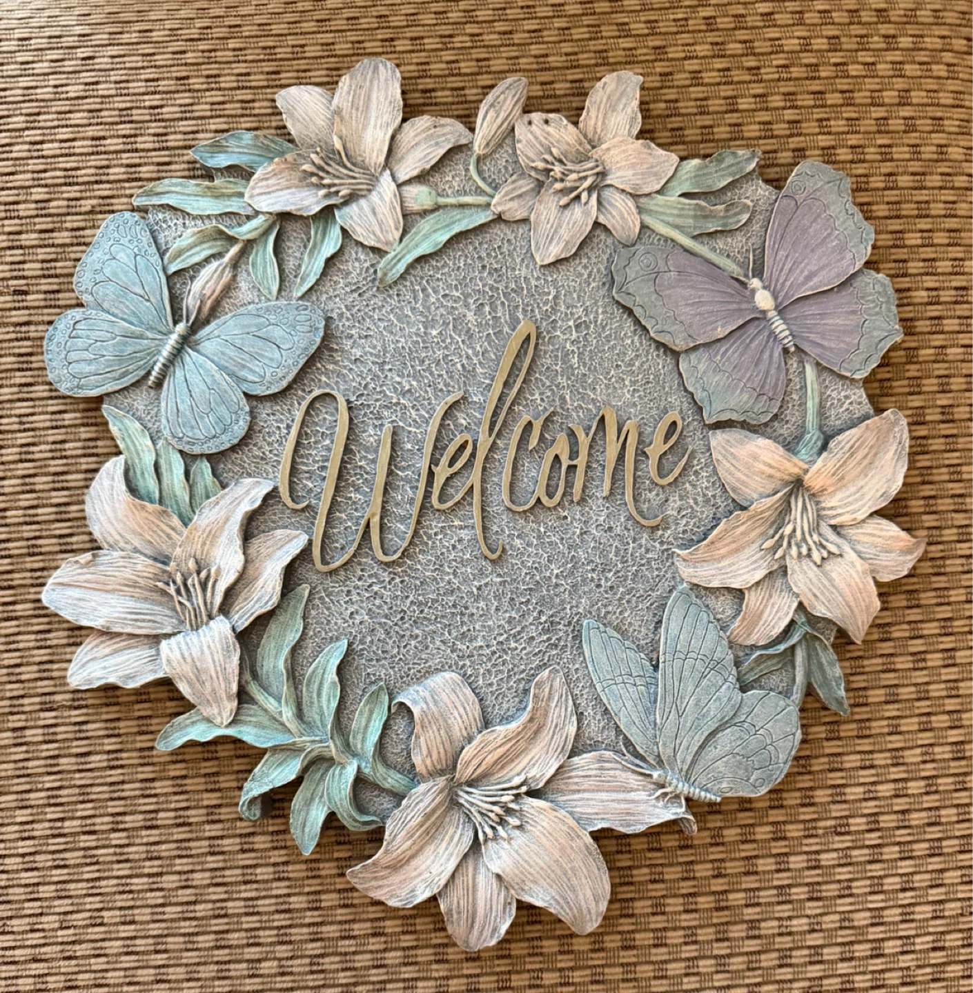 Garden welcome plaque/sign