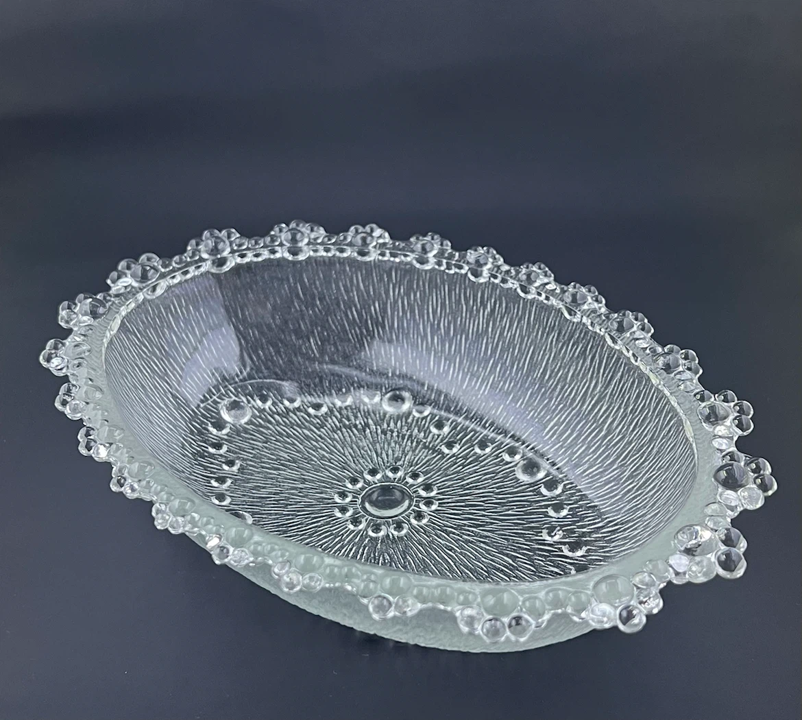 Vintage Masserini Barocco Italian Glass Bowl