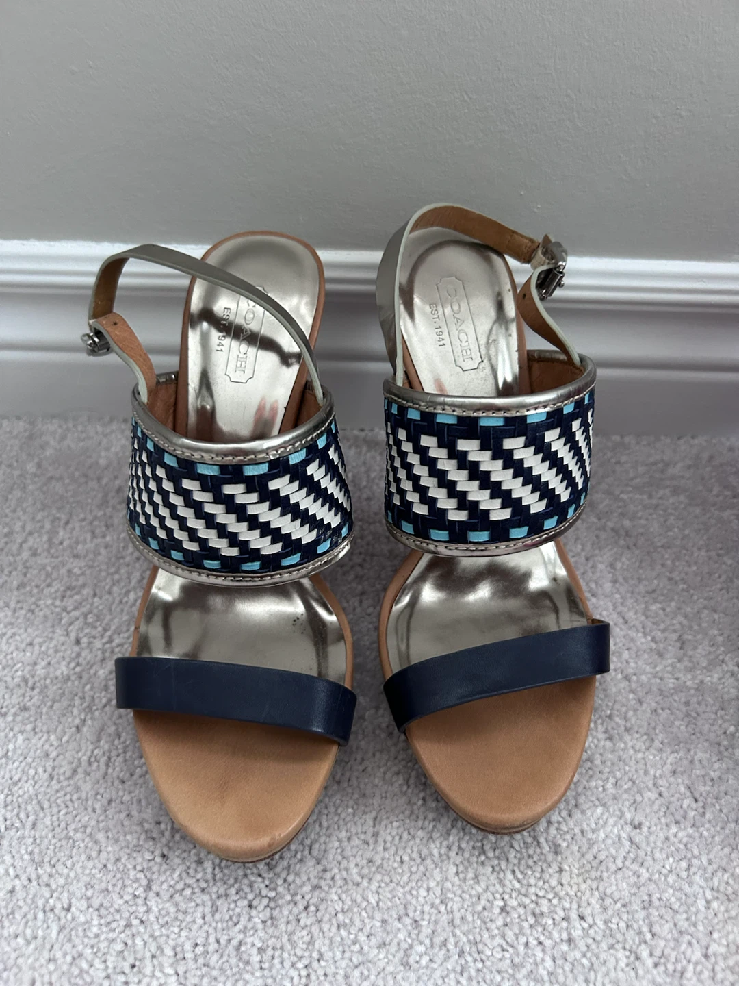 Coach Heeled Sandals size 7