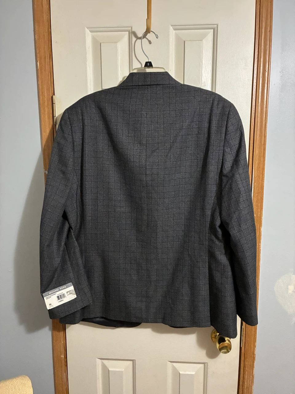 MICHAEL KORS KELSON Men's Suit Jacket 44REG Black/White - photo 2