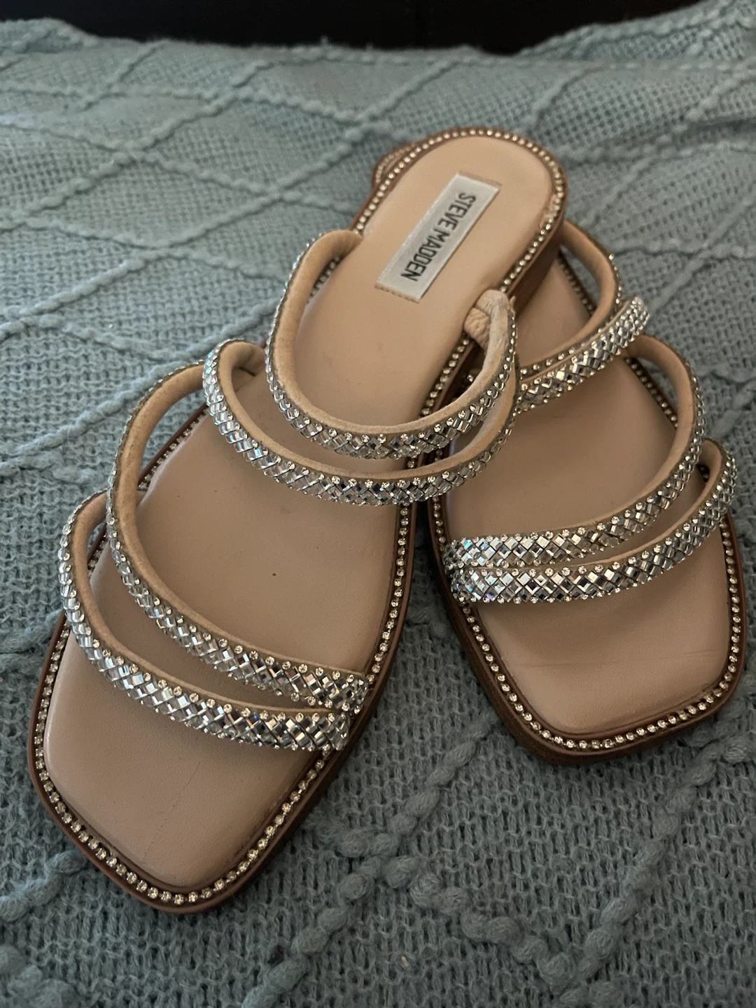 Steve Madden Women's Bejeweled Flat Sandals