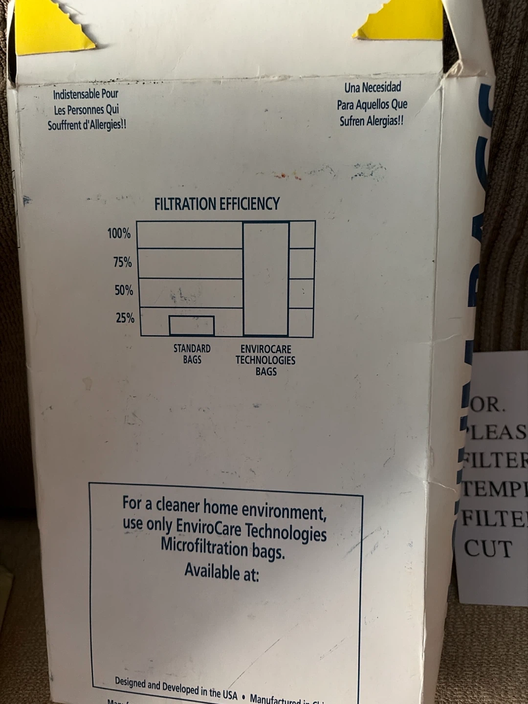 EnviroCare Technologies Vacuum Bags - 5 Bags + 2 Filters - photo 3