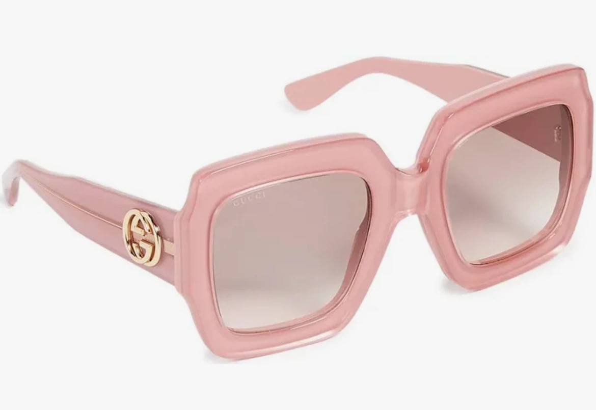 Gucci Pink Square Sunglasses