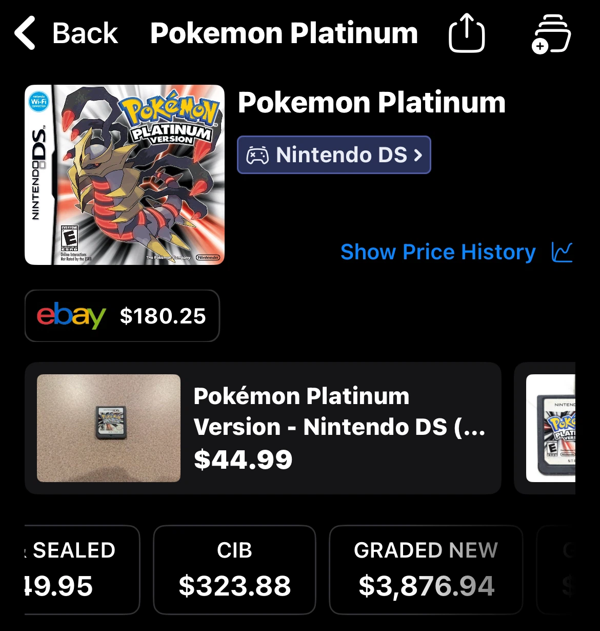 Nintendo DS Pokemon Platinum Version Game - photo 5