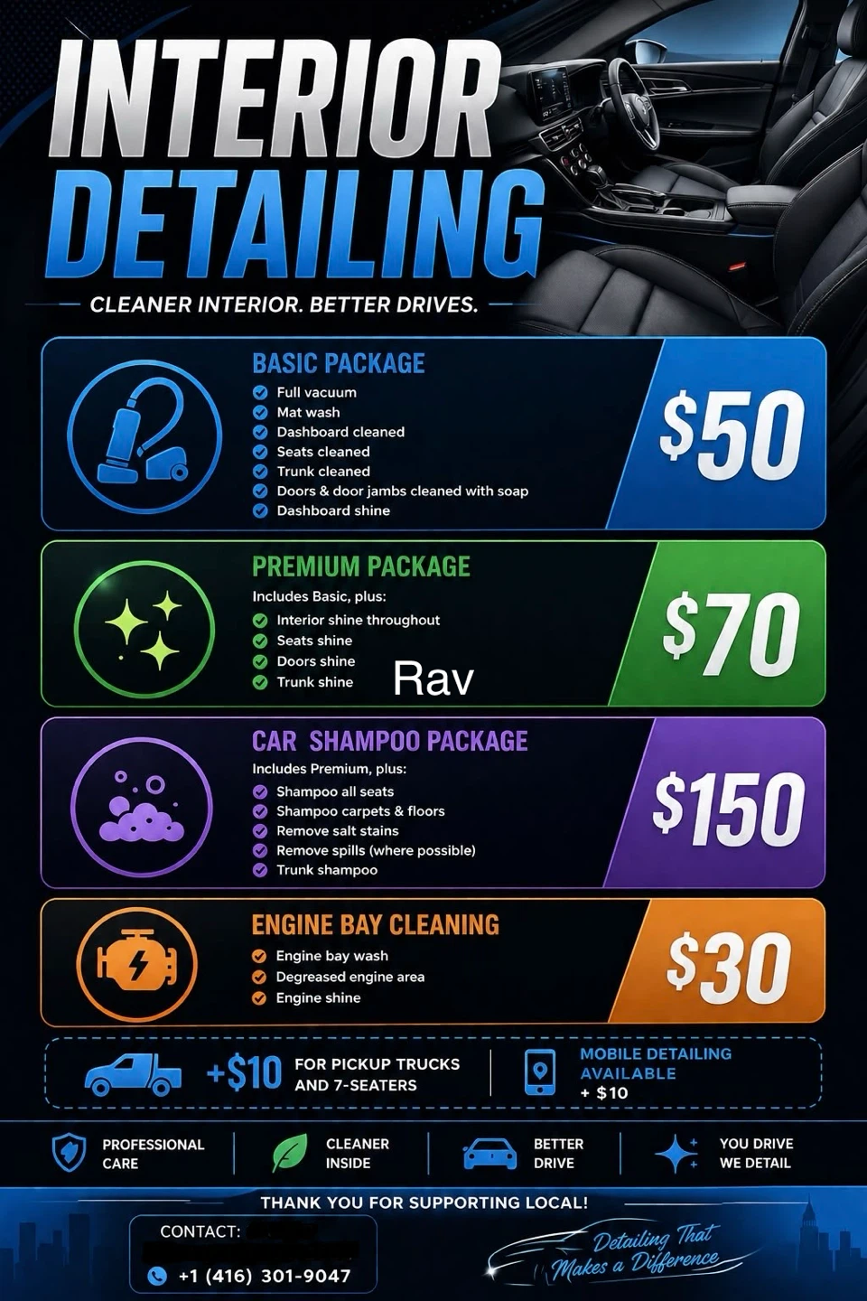 Car Interior Detailing Services