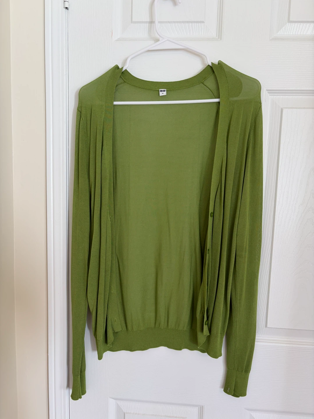 UNIQLO Green Cardigan Sweater