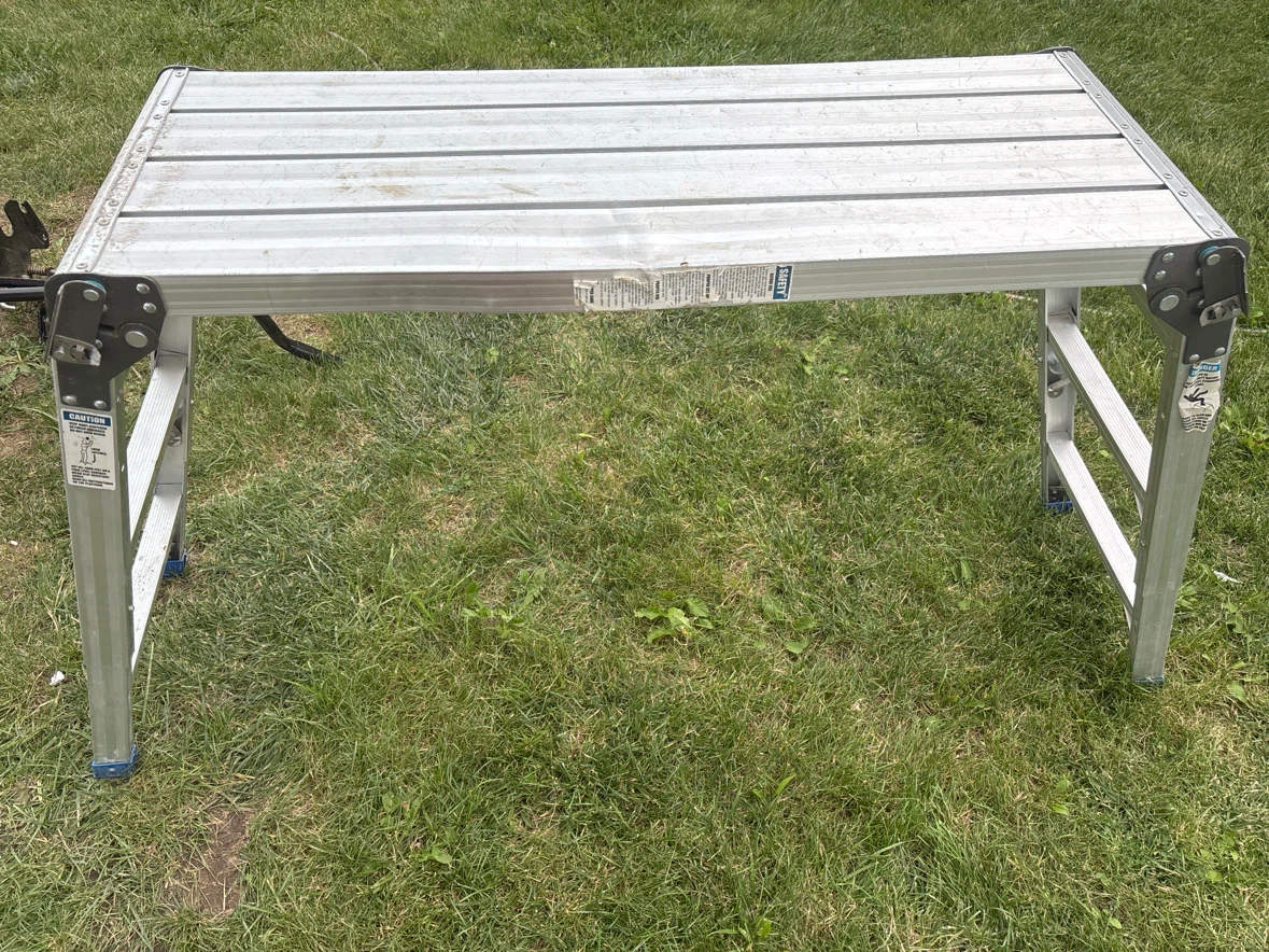 Aluminum Platform Step ladder/plank - photo 2