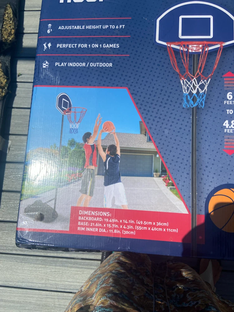 Adjustable Basketball Hoop Up To 6 FT - photo 5