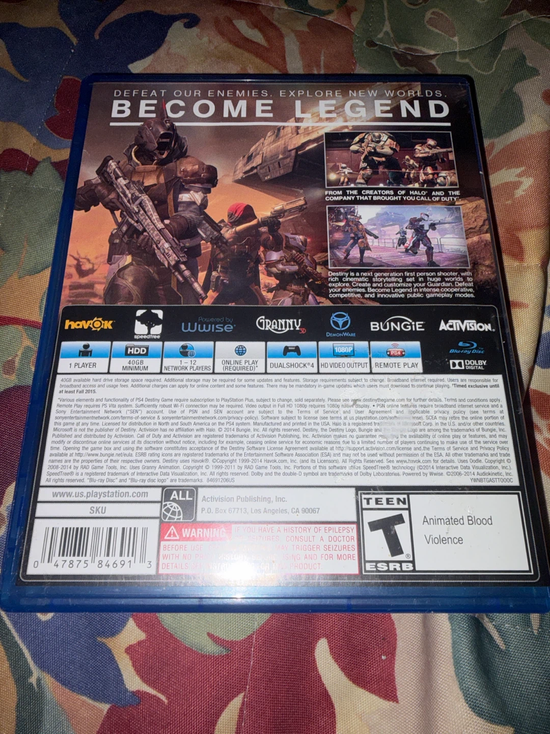 PS4 Destiny Video Game - photo 3
