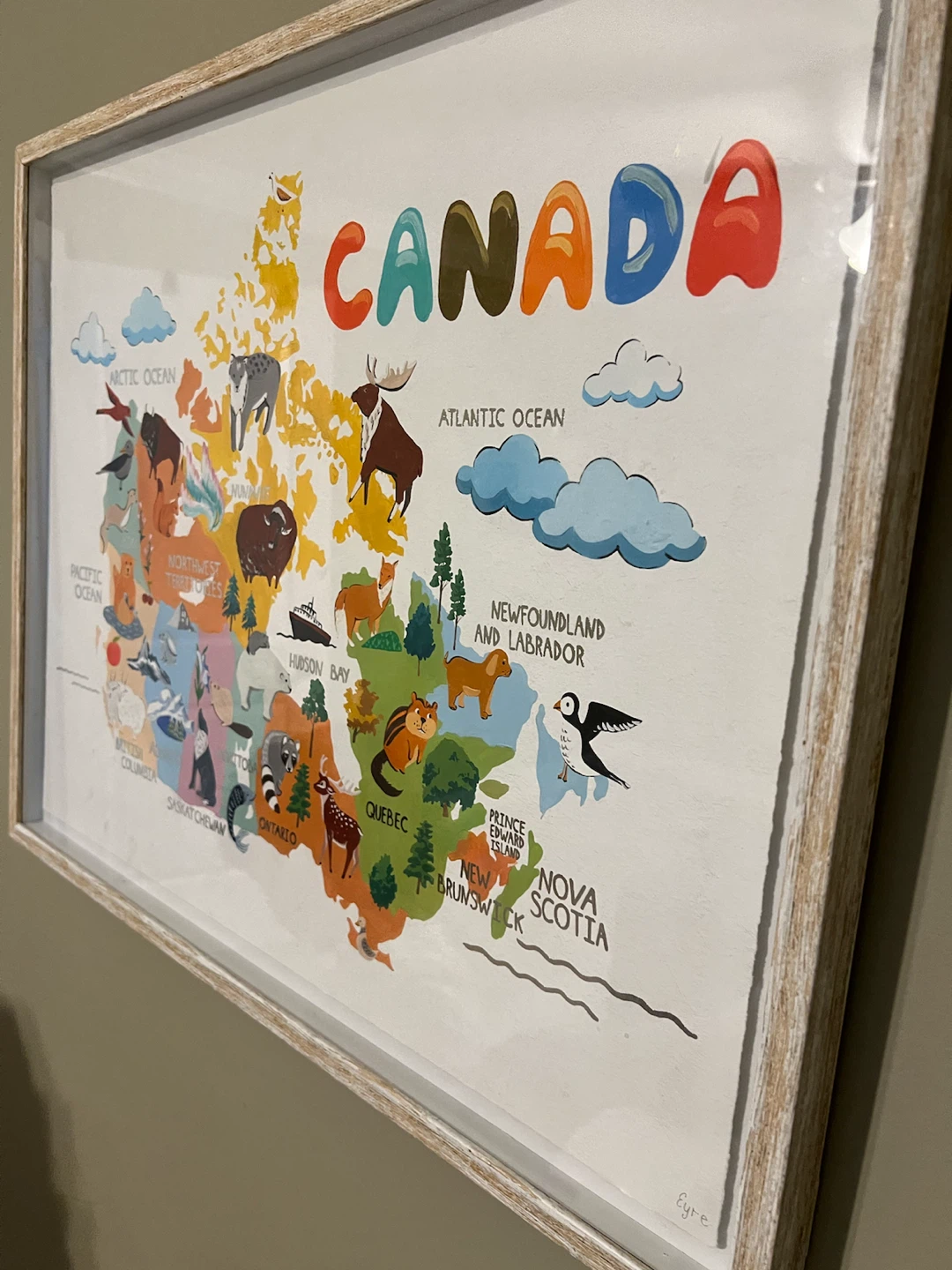 Framed Canada Map Art Print - photo 2