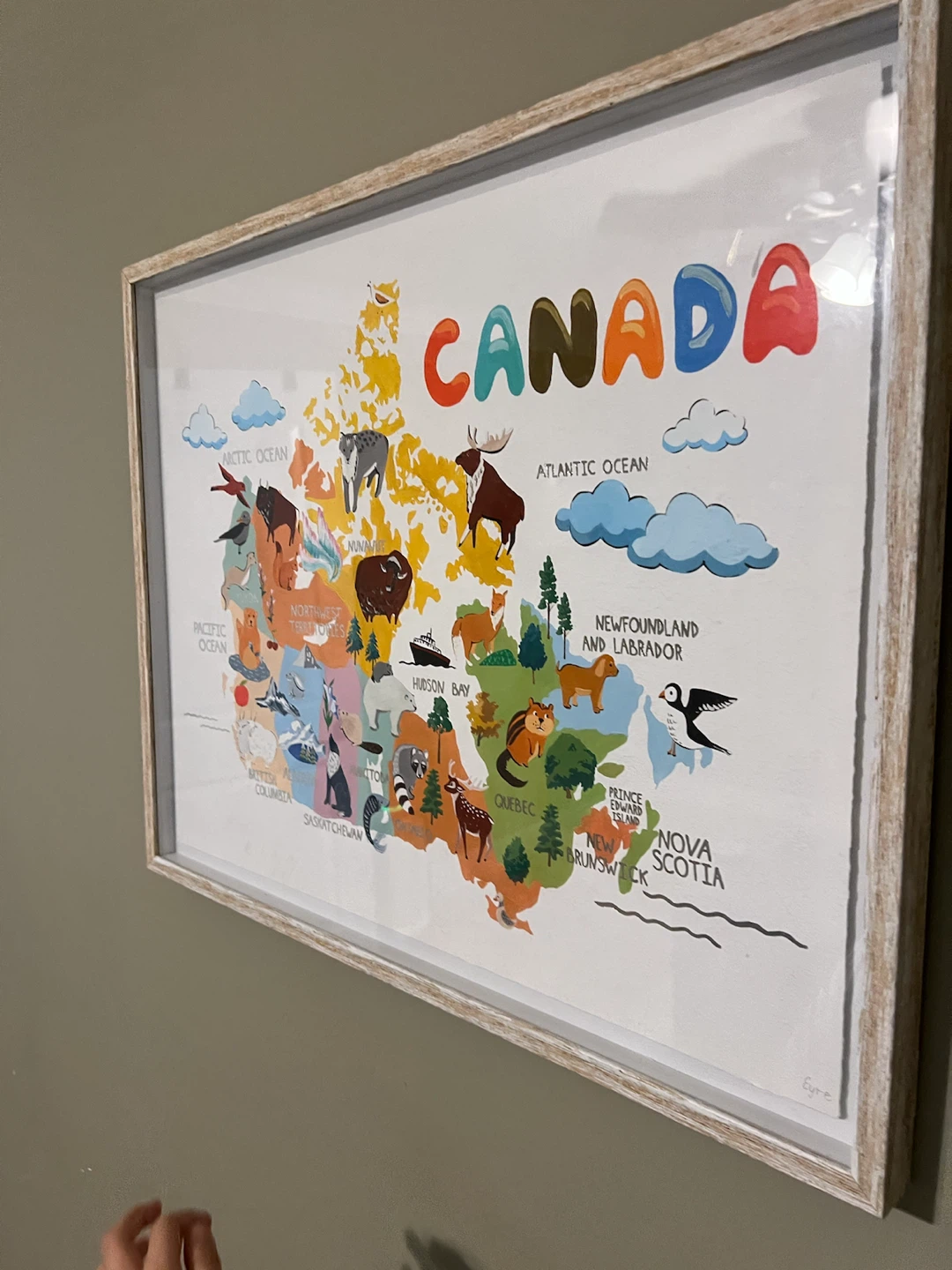Framed Canada Map Art Print - photo 3