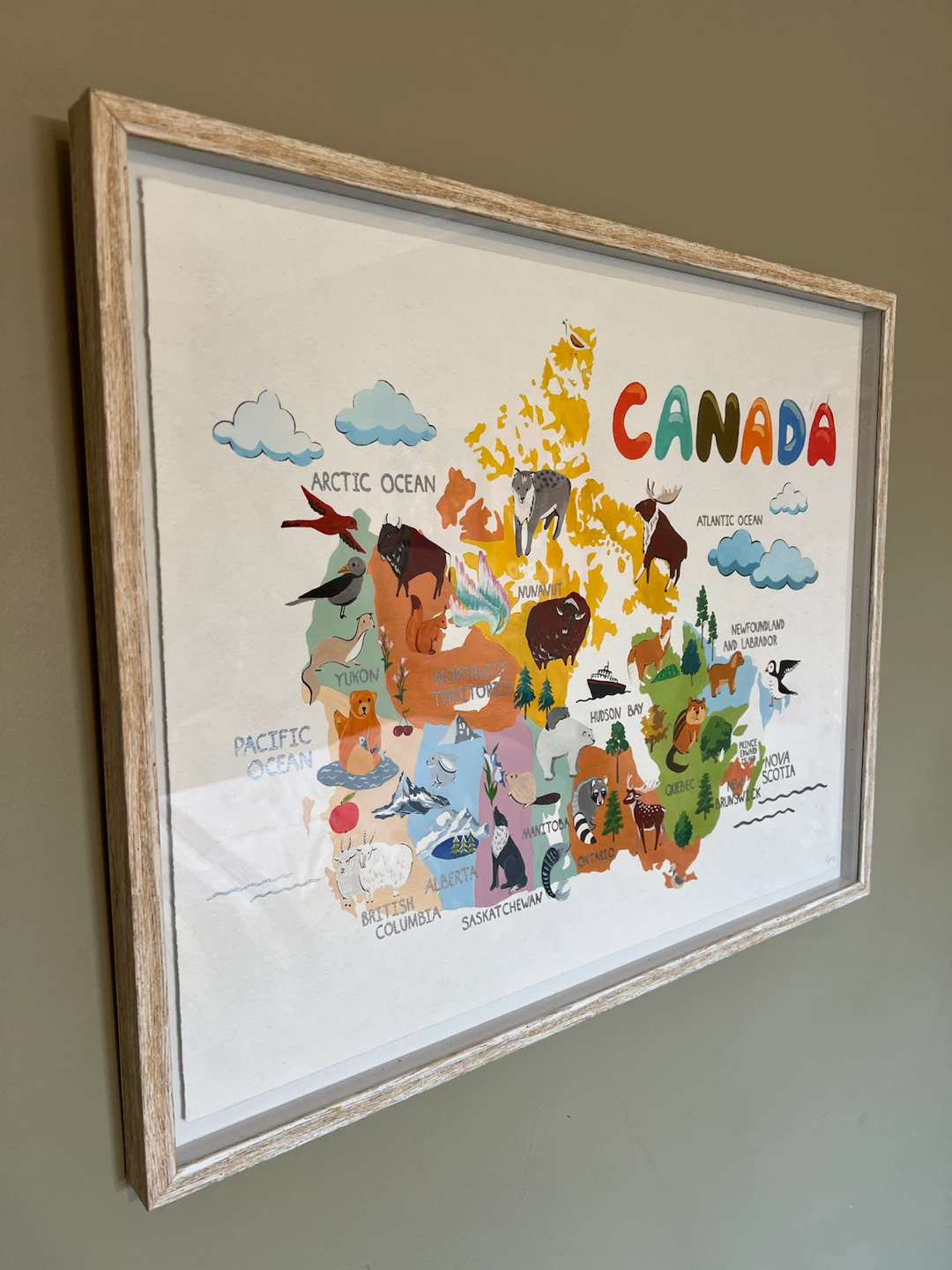 Framed Canada Map Art Print - photo 4