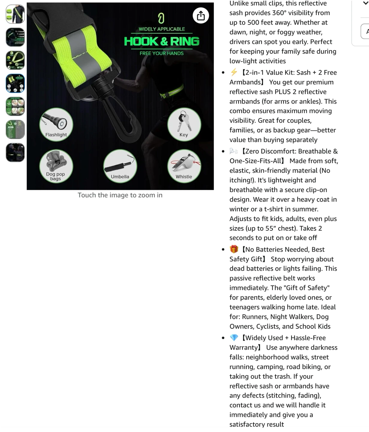 New Reflective Sash & Armbands Set - photo 3