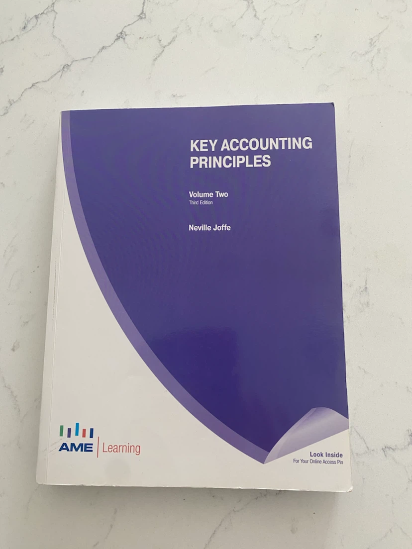 Key Accounting Principles Volume Two Third Edition Textbook