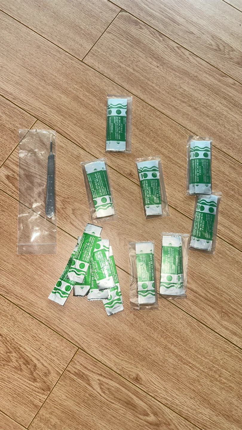 Scalpel Handle and Sterile Surgical Blades