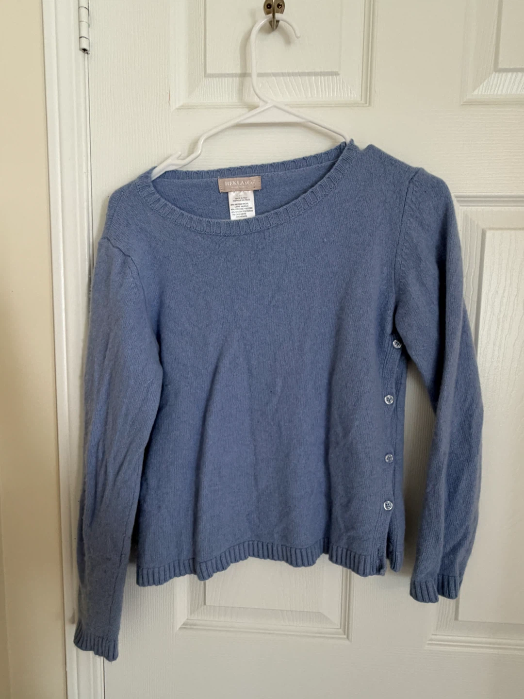 HEKLA&Co. Blue Crew Neck Sweater