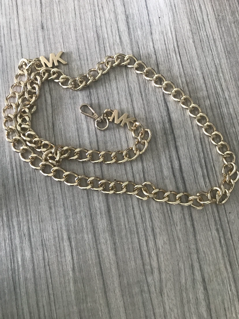 Gold-tone Michael Kors MK Chain Belt