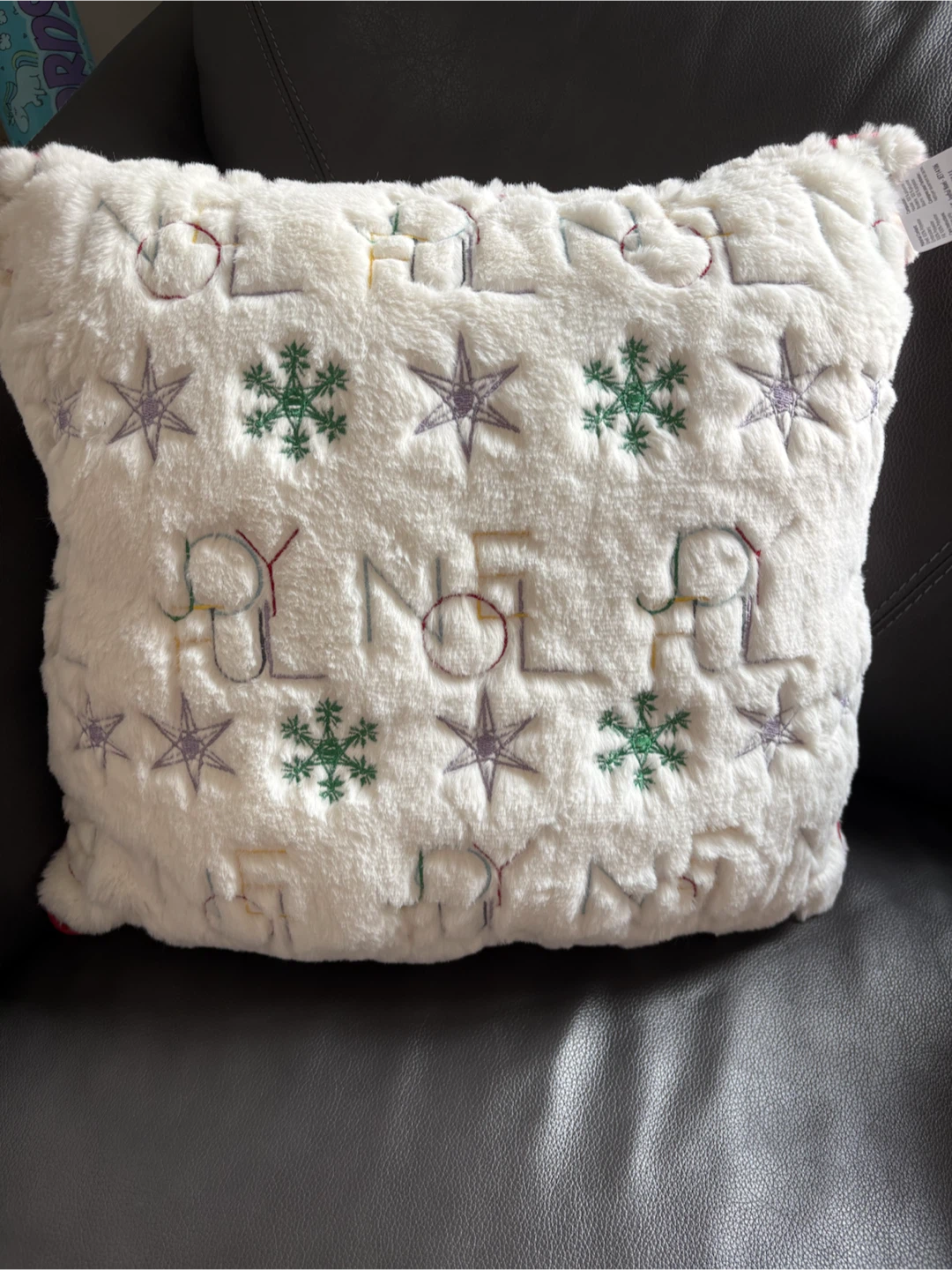 Christmas cushion White "Joy to the World" - photo 2
