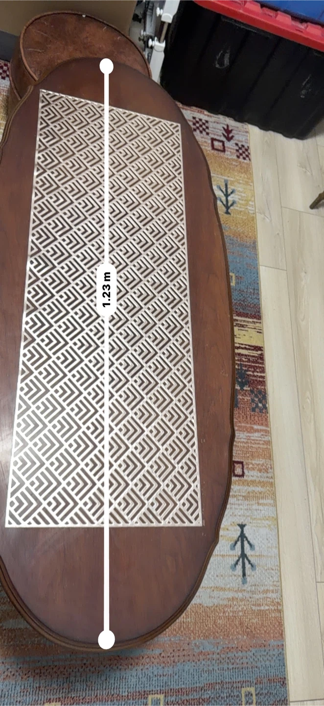 Wooden Coffee Table with Decorative Inlay - photo 2