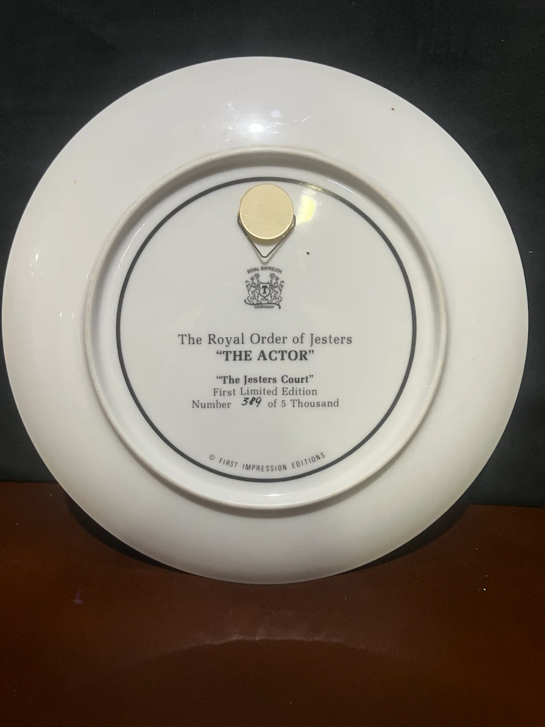 Royal Doulton The Actor Plate - photo 2