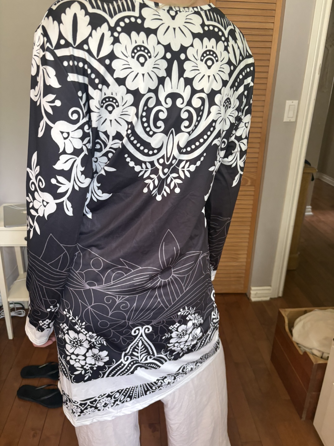 Long Sleeve Floral Print Dress - photo 2