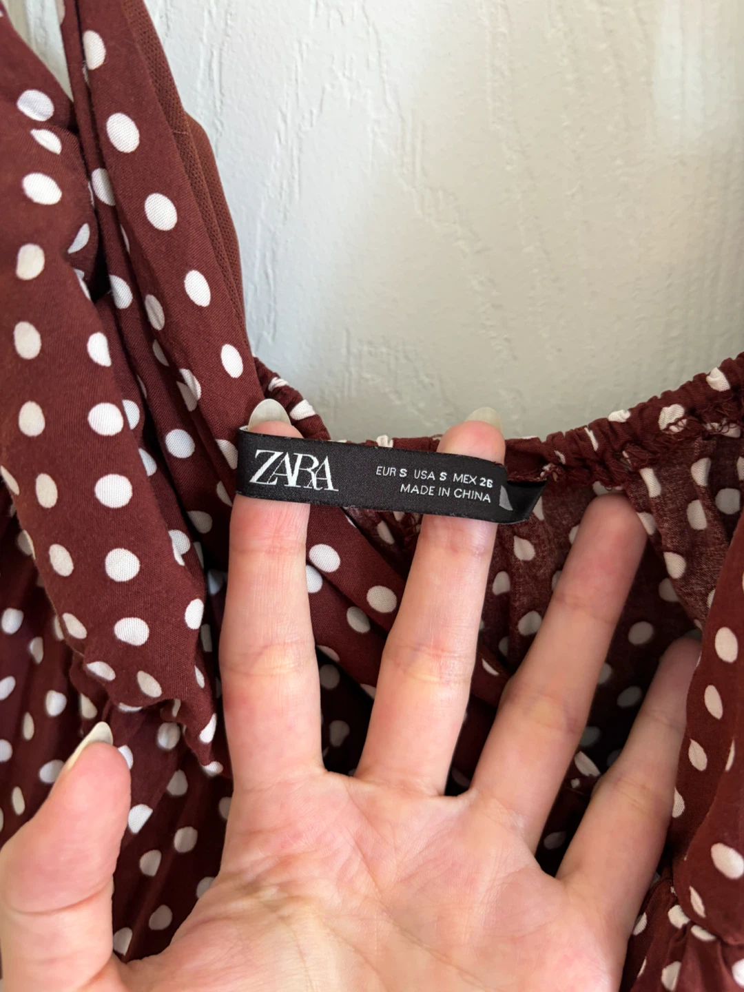 ZARA Polka Dot Mini Dress - photo 3