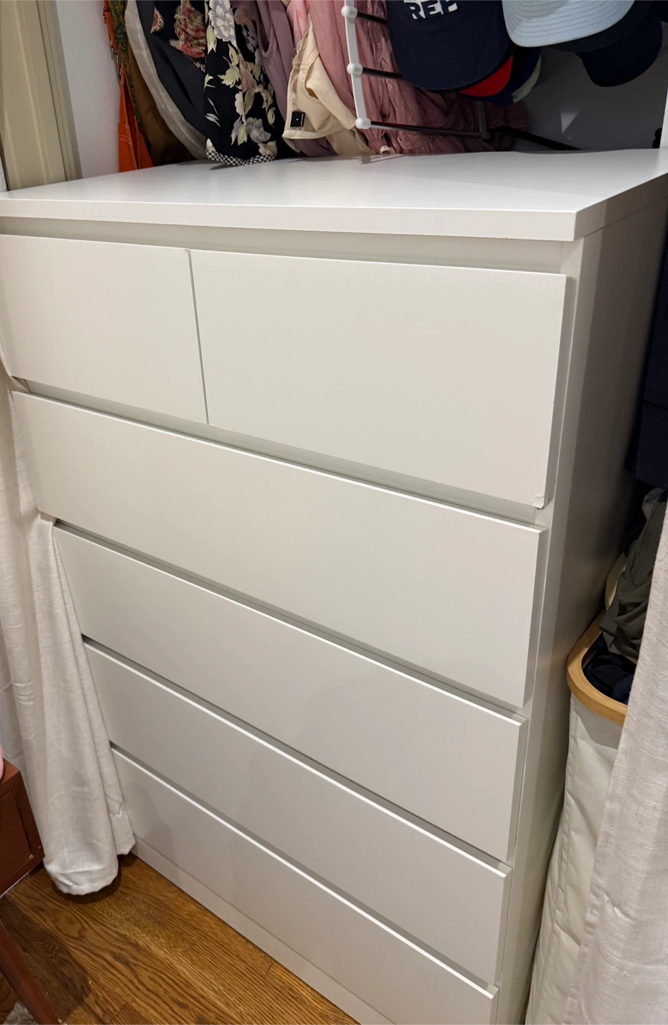Large white IKEA dresser