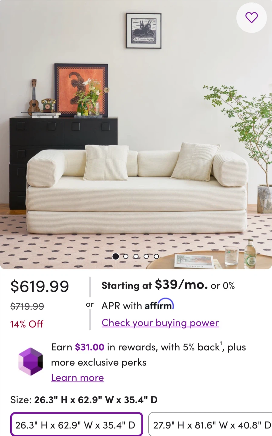 Boneless Convertible Sleeper Sofa Bed – Excellent Condition - photo 4