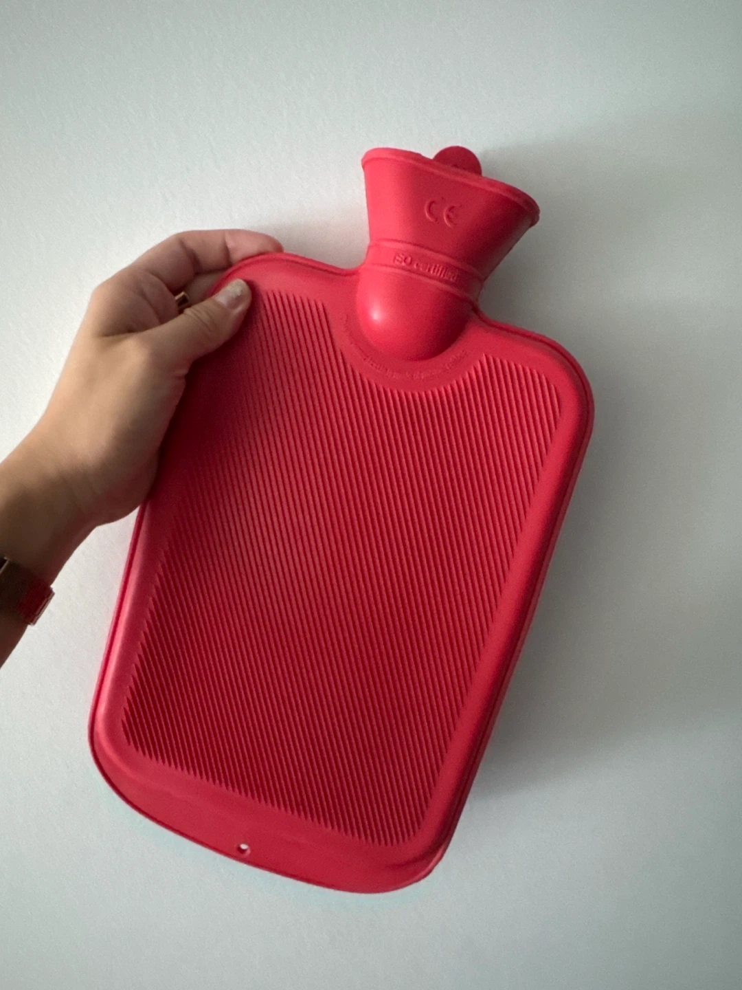Red Rubber Hot Water Bottle