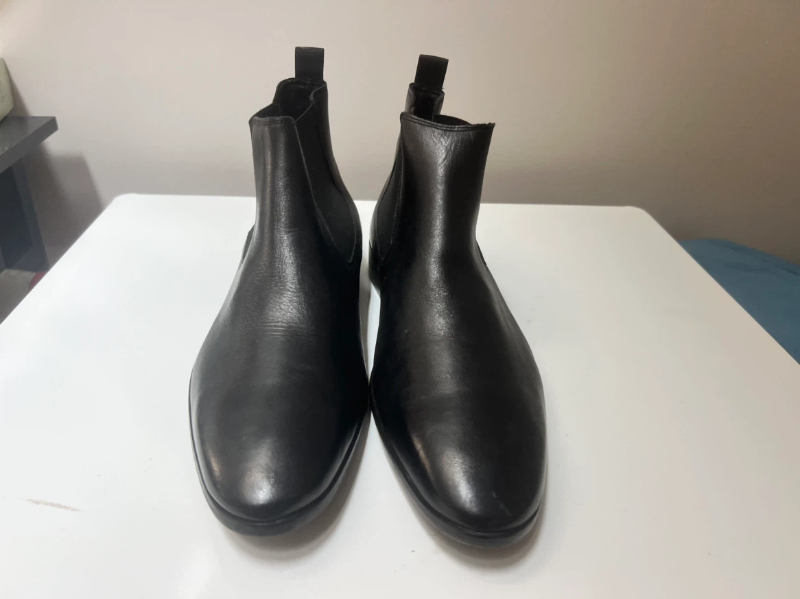 Men's Black Leather Chelsea Boots - photo 3