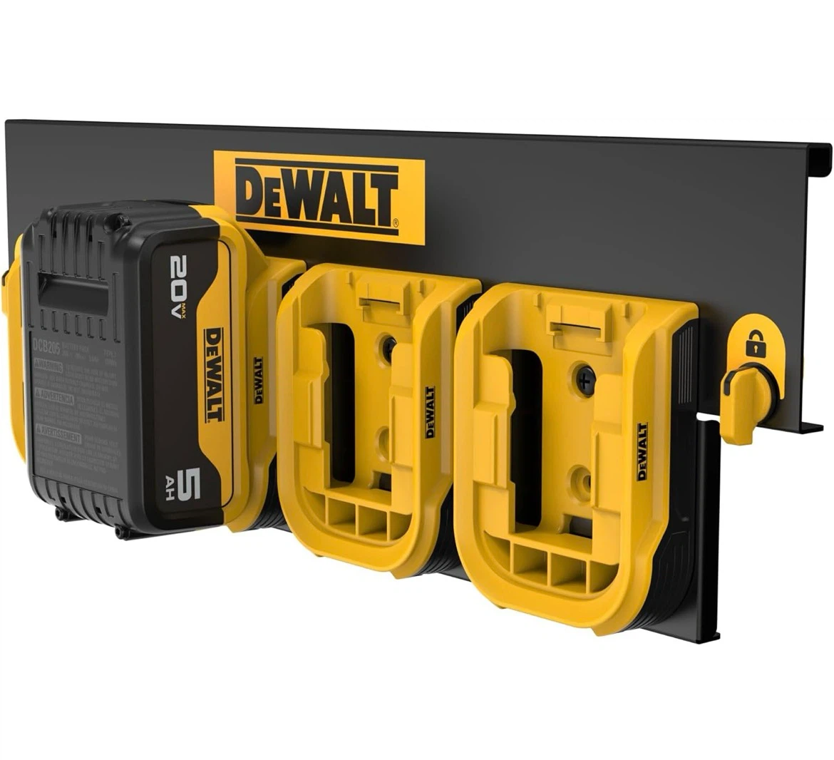 DEWALT Customizable Workshop Storage System Battery Rail