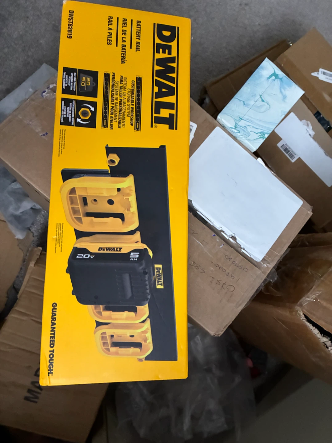 DEWALT Customizable Workshop Storage System Battery Rail - photo 4