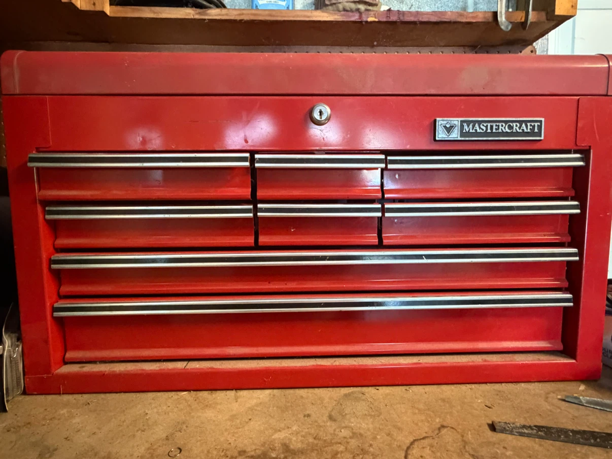 Mastercraft Red 7-Drawer Toolbox