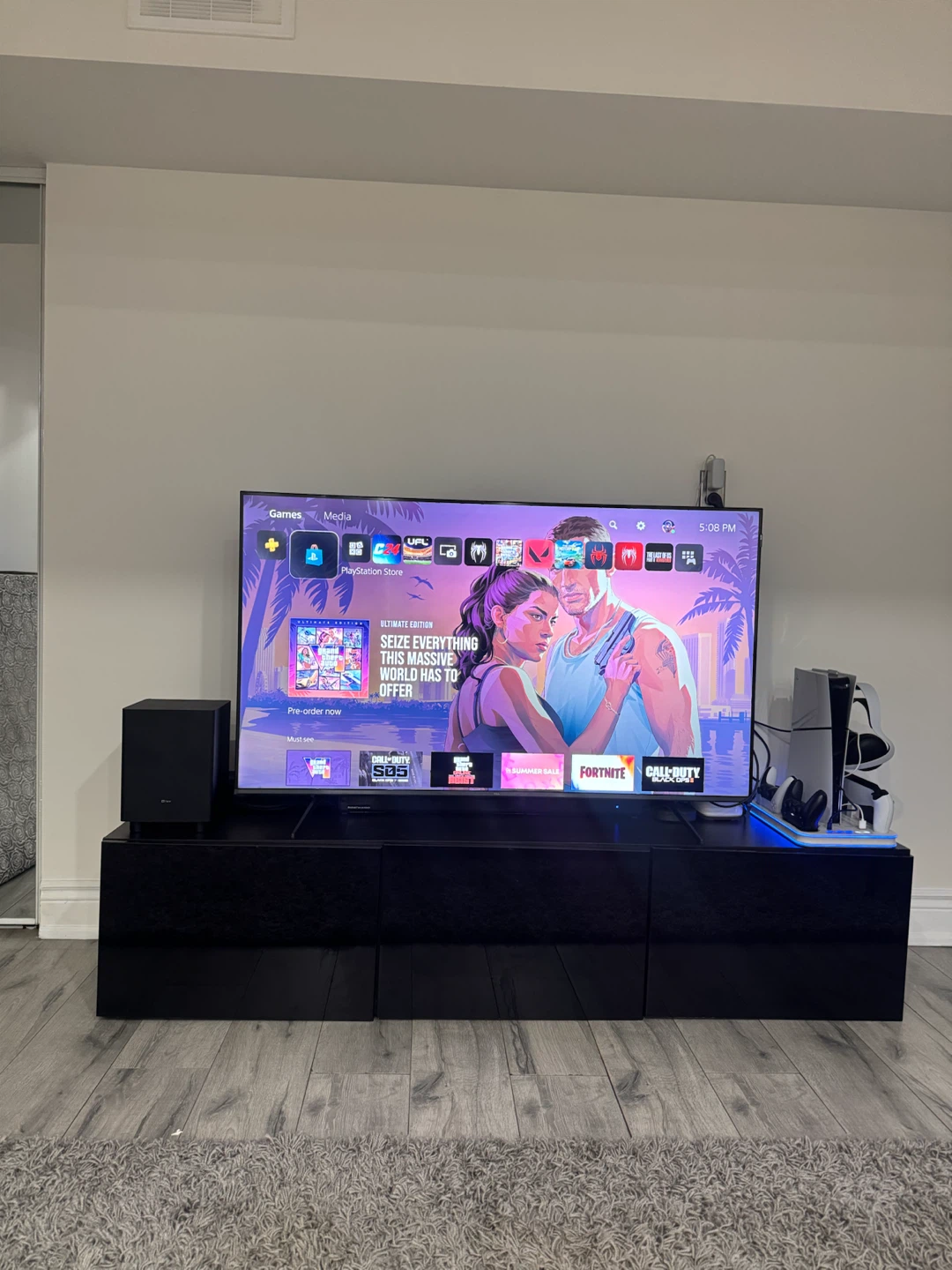 PS5 Bundle With TV Setup