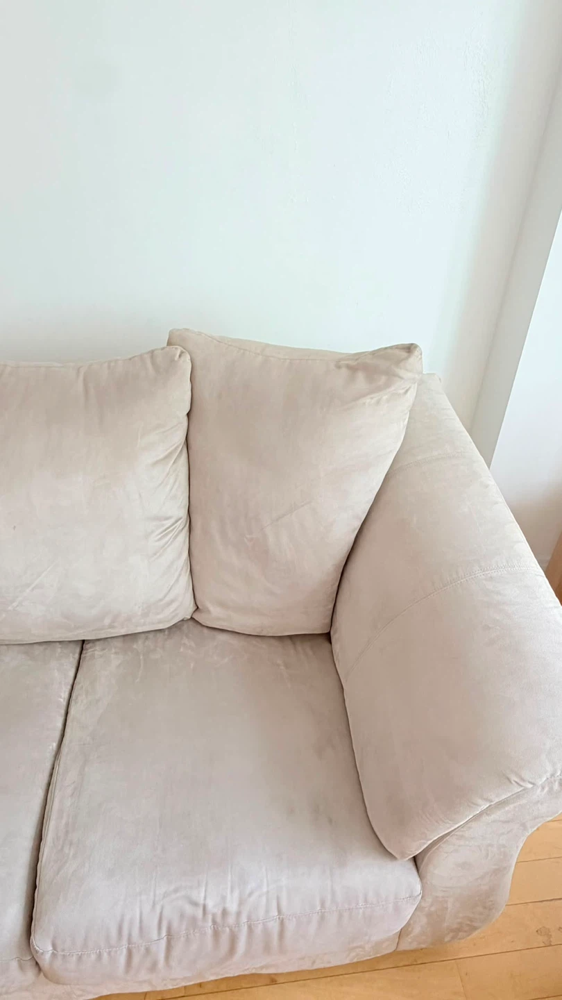 Beige Loveseat Sofa - photo 5