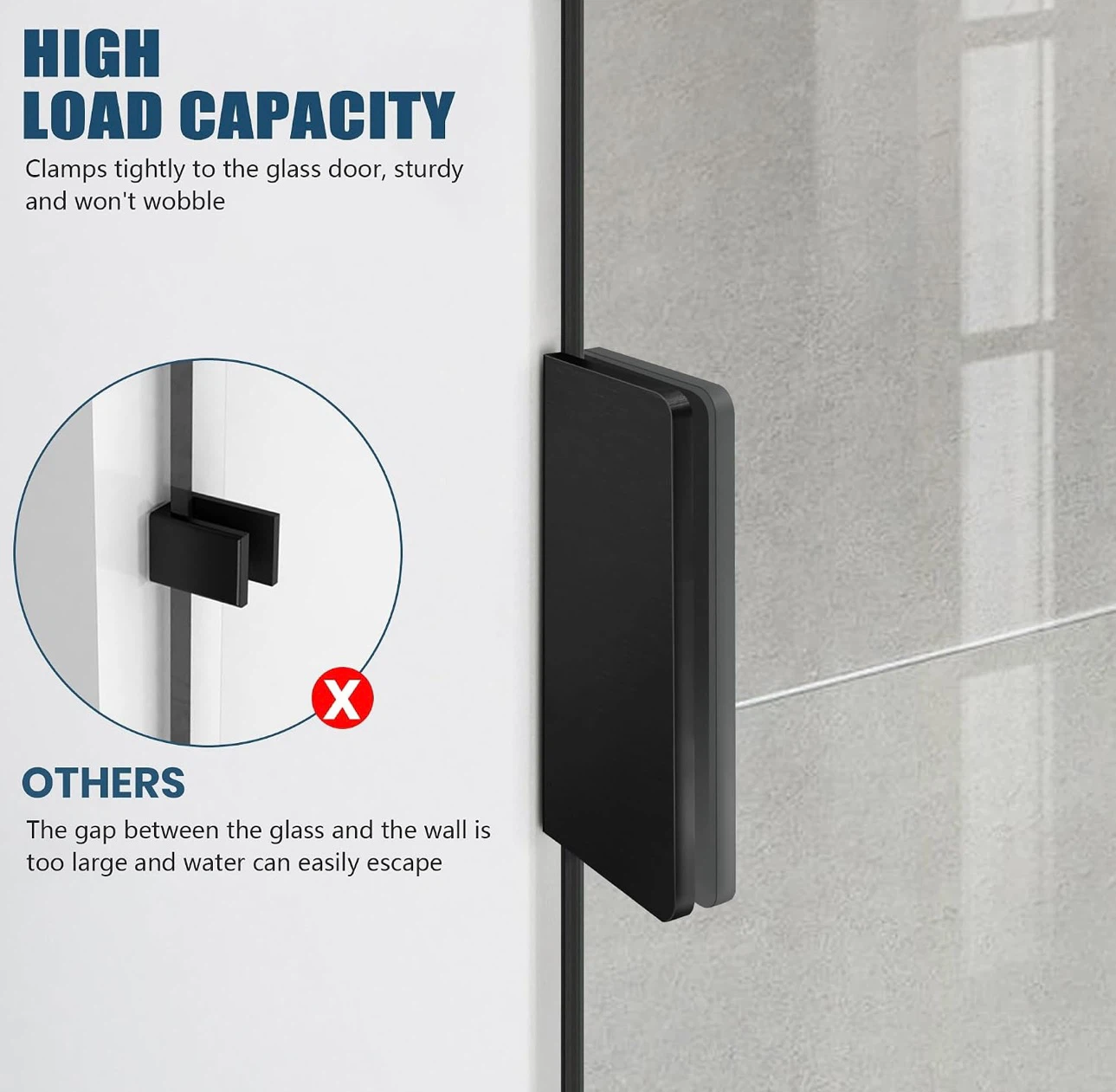 Frameless Shower Door 36" W x 78" H - photo 3