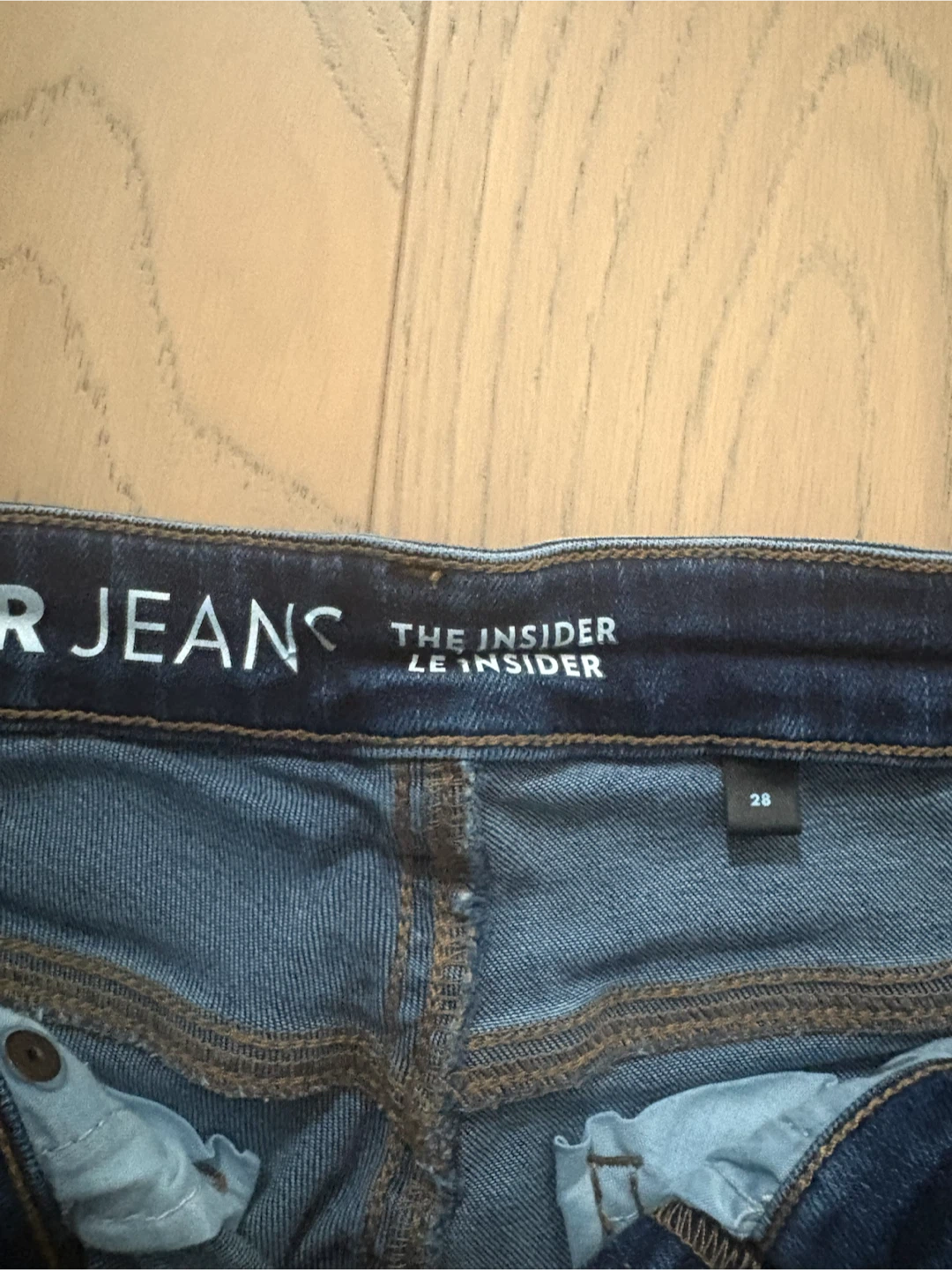 R Jeans The Insider Dark Wash 3/4 length Denim Jeans Size 28 - photo 2