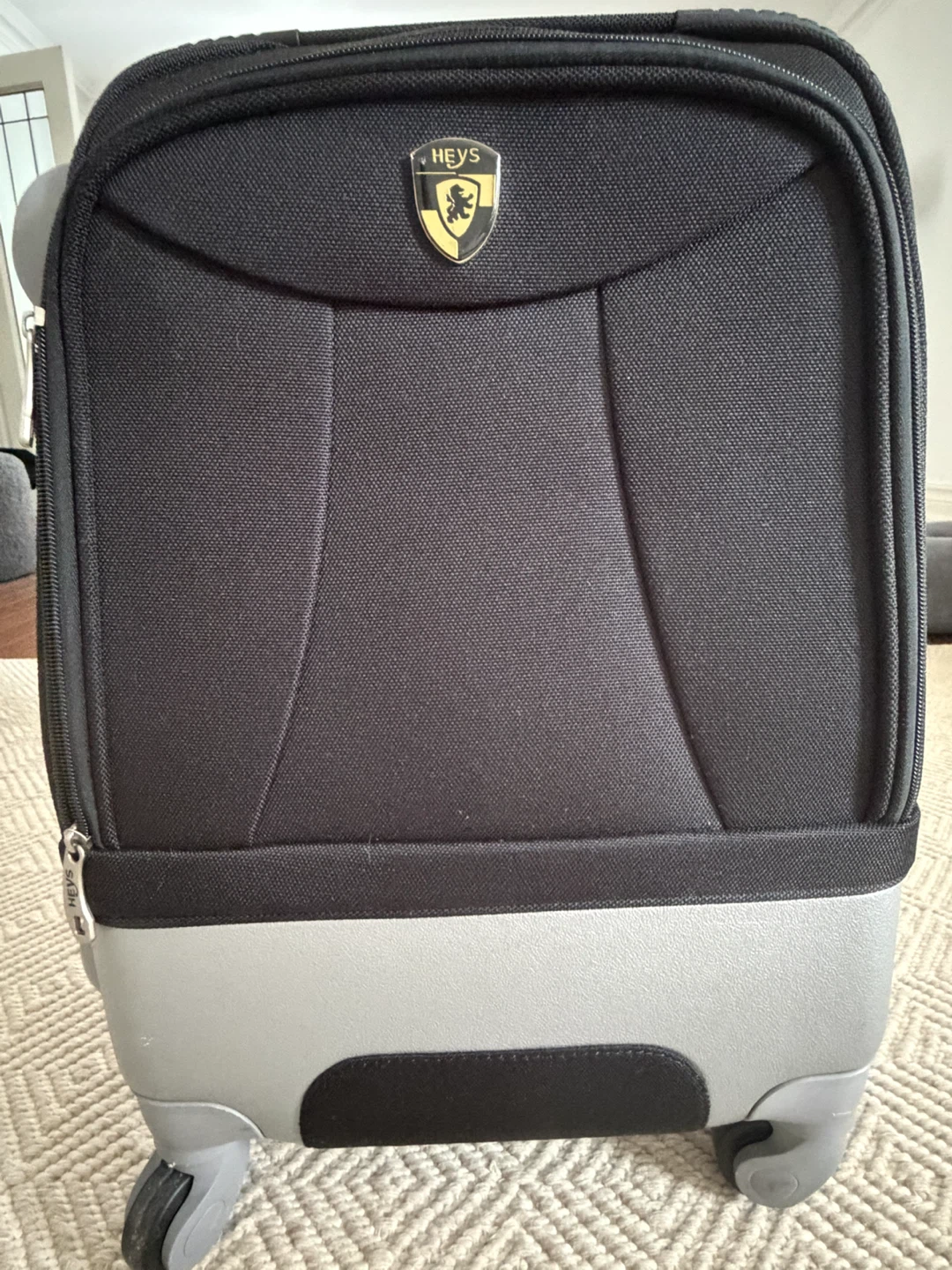 HEYS Black Rolling Suitcase- used 3 times - photo 2