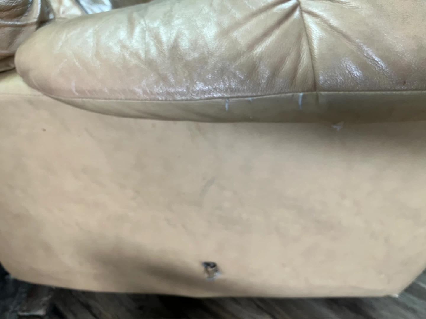Tan Leather Recliner Chair - Move out sale - photo 4