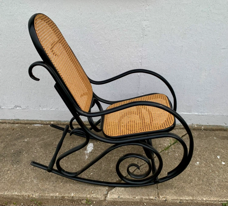 Rocking Chair with Cane Seat