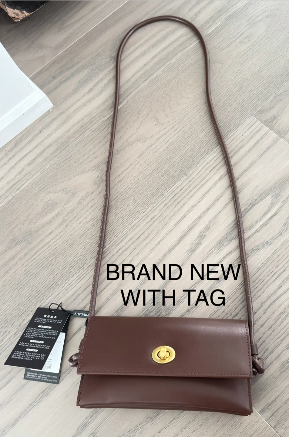 Brown Leather Crossbody Bag