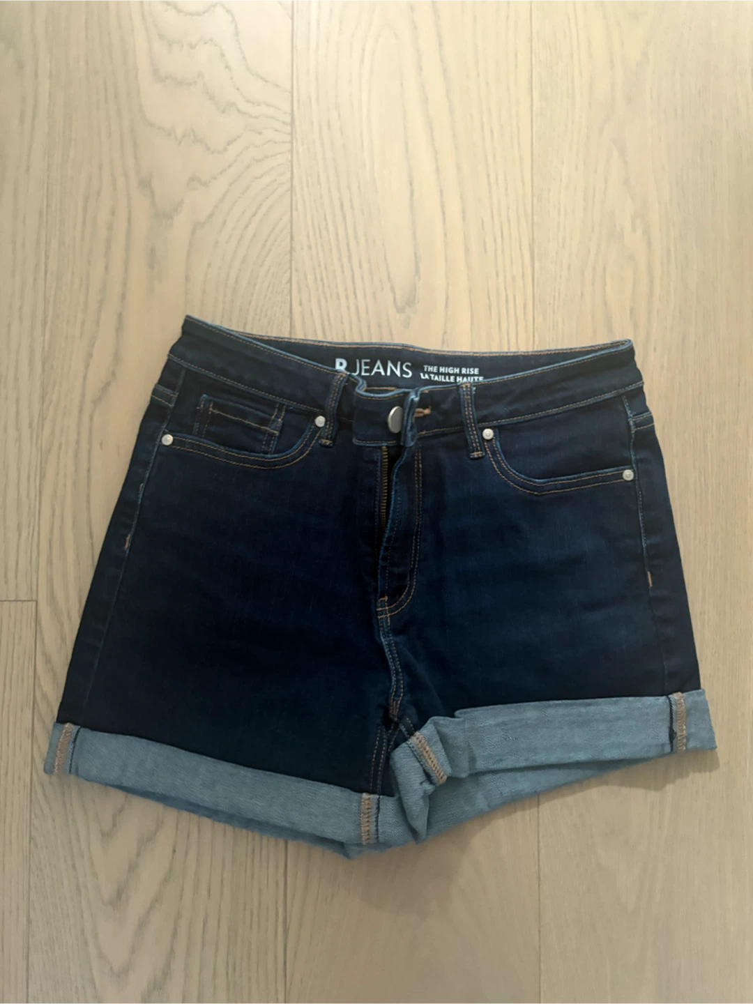 R Jeans High Rise Denim Shorts Size 28