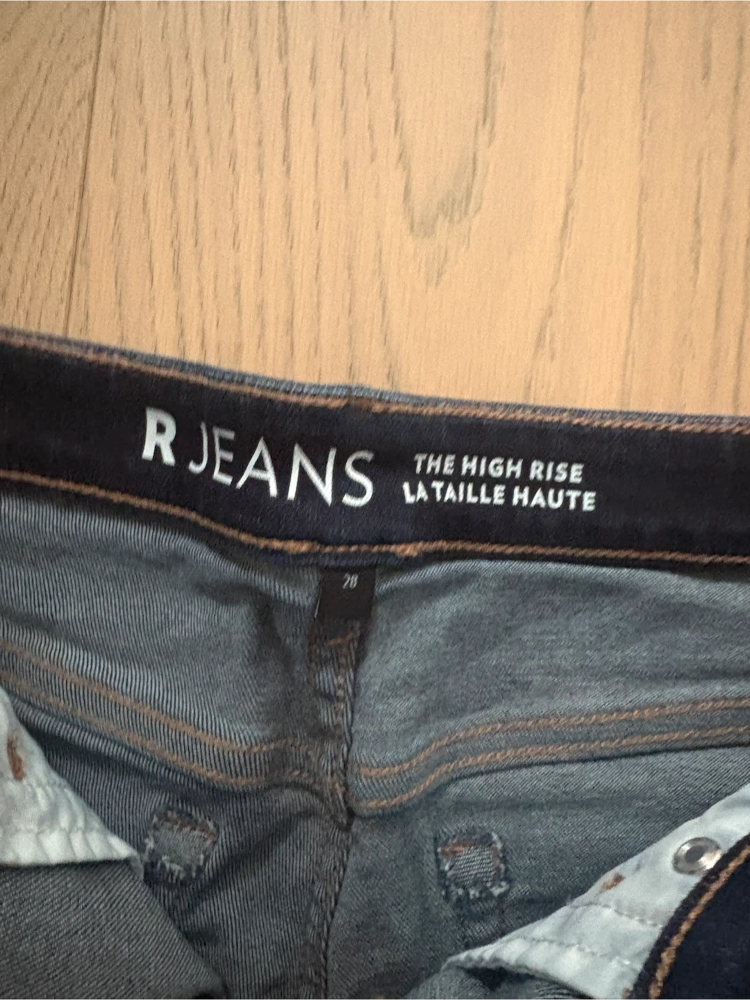 R Jeans High Rise Denim Shorts Size 28 - photo 2