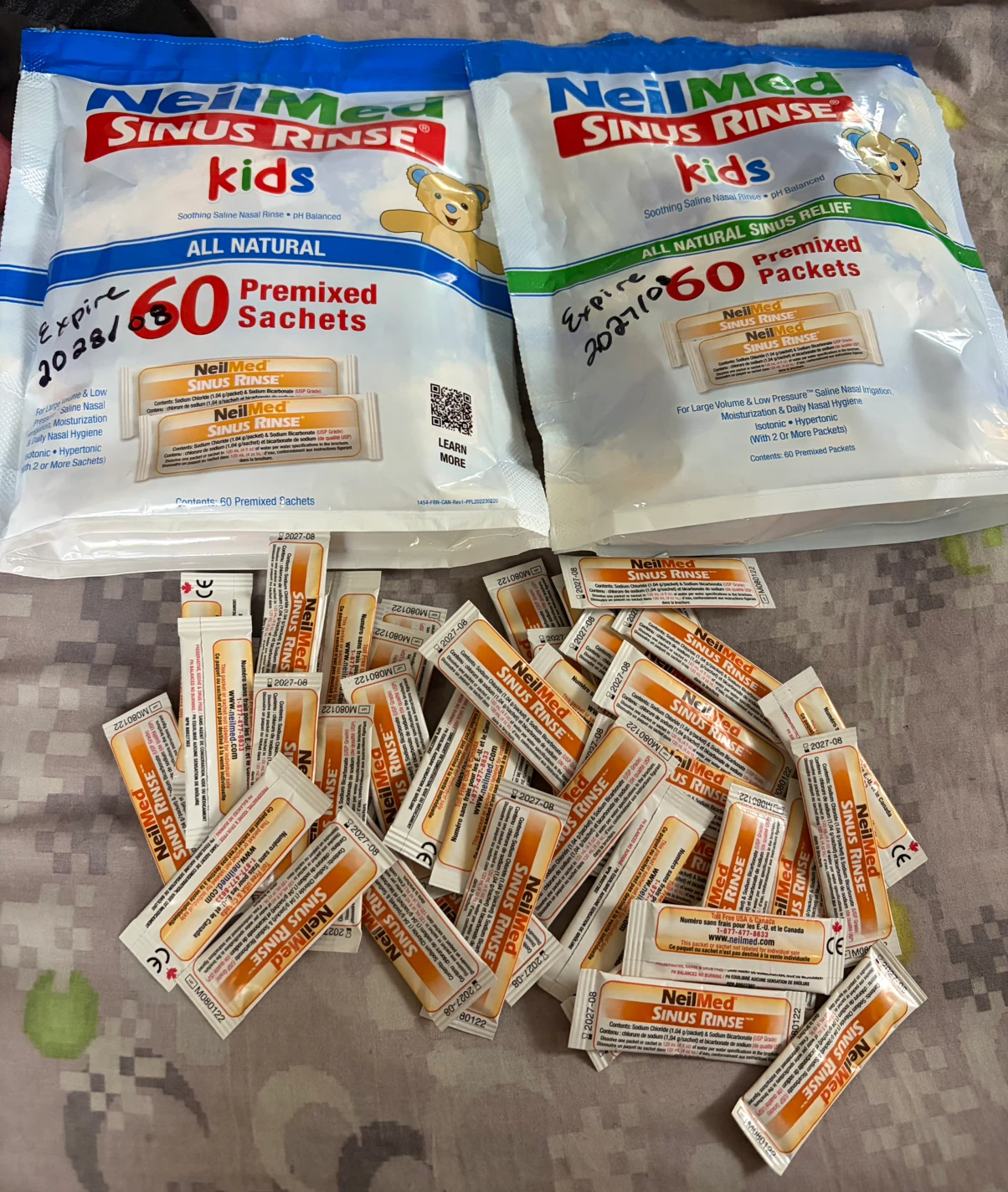 NeilMed Sinus Rinse Kids Premixed Sachets - 60 Count