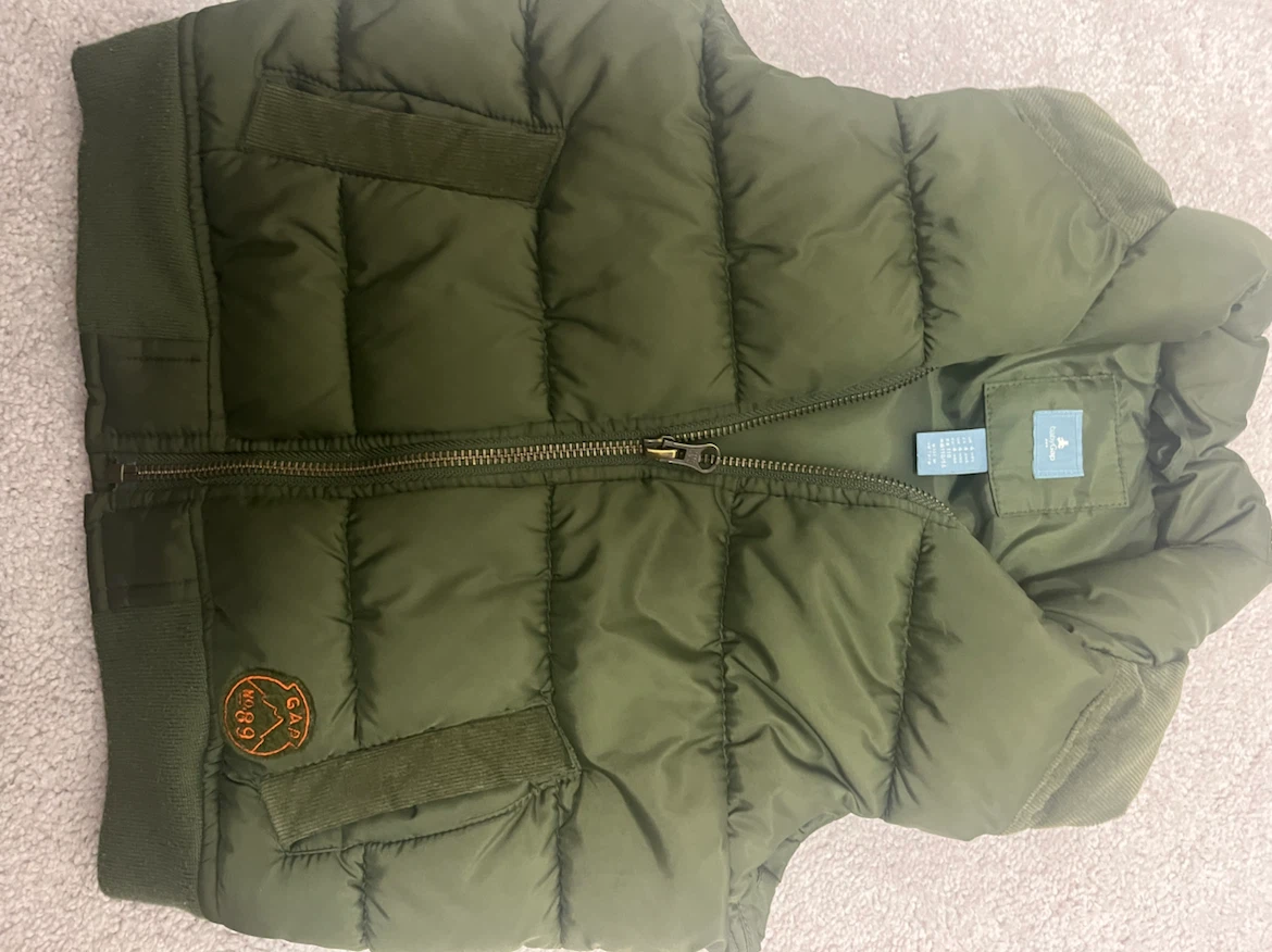 Gap Kids Puffer Vest - Olive Green