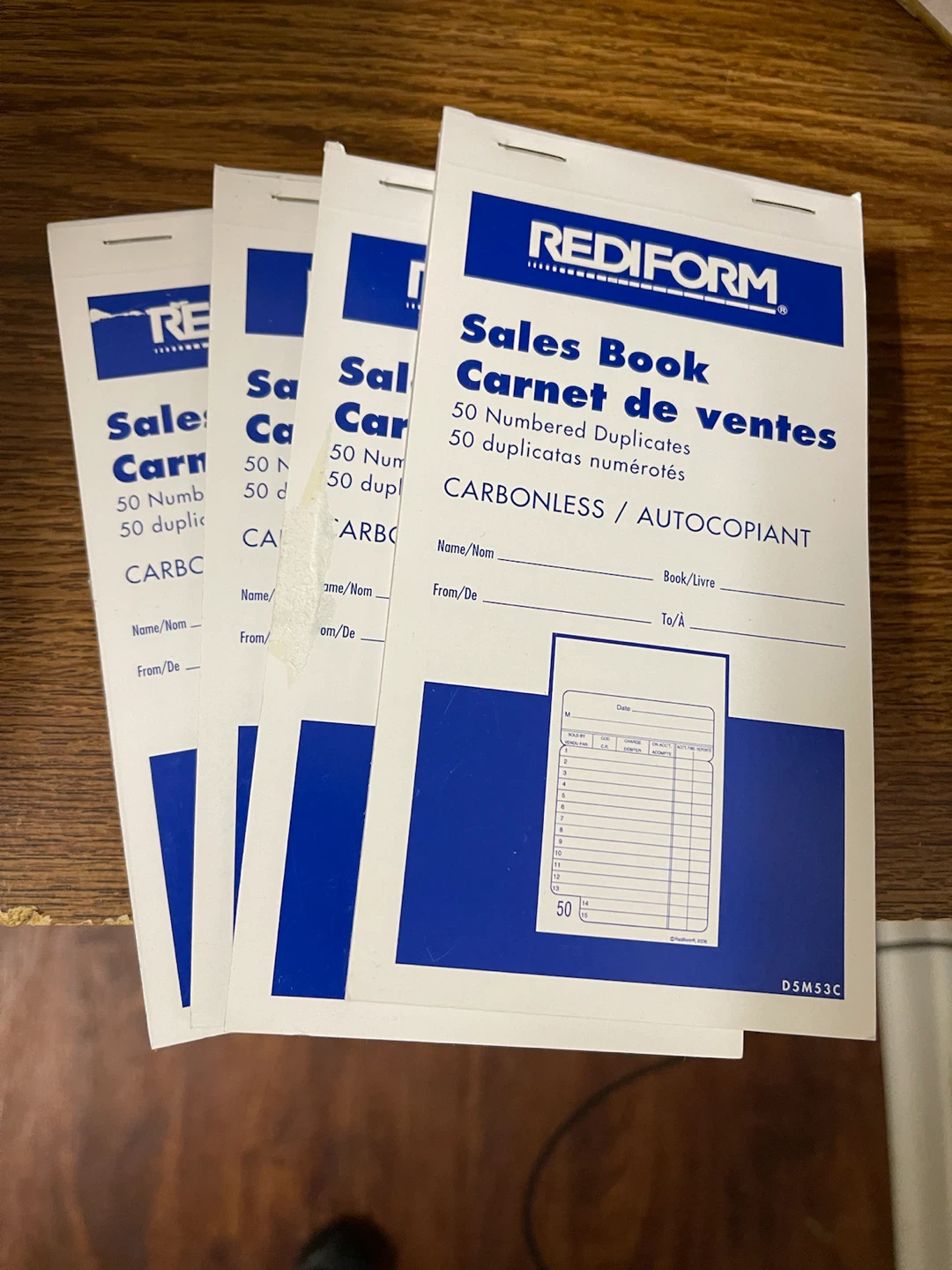 Rediform Sales Book Carbonless Duplicates - 4 Pack