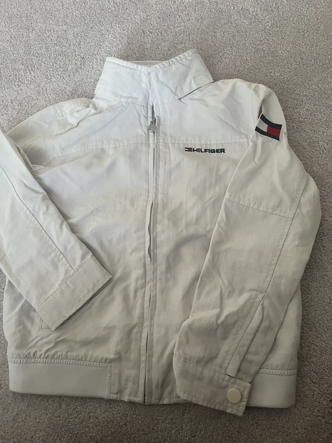 Tommy Hilfiger White Jacket- size 6/7