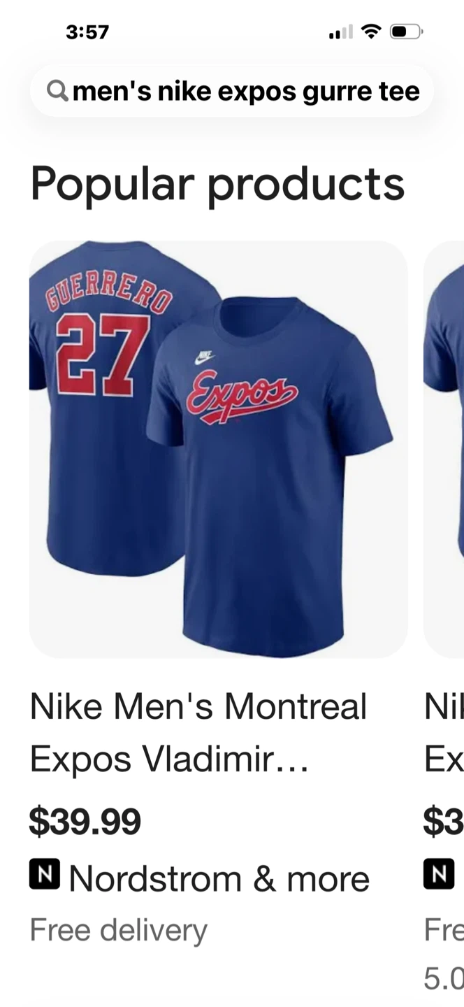 Nike Montreal Expos T-Shirt Size L - photo 2