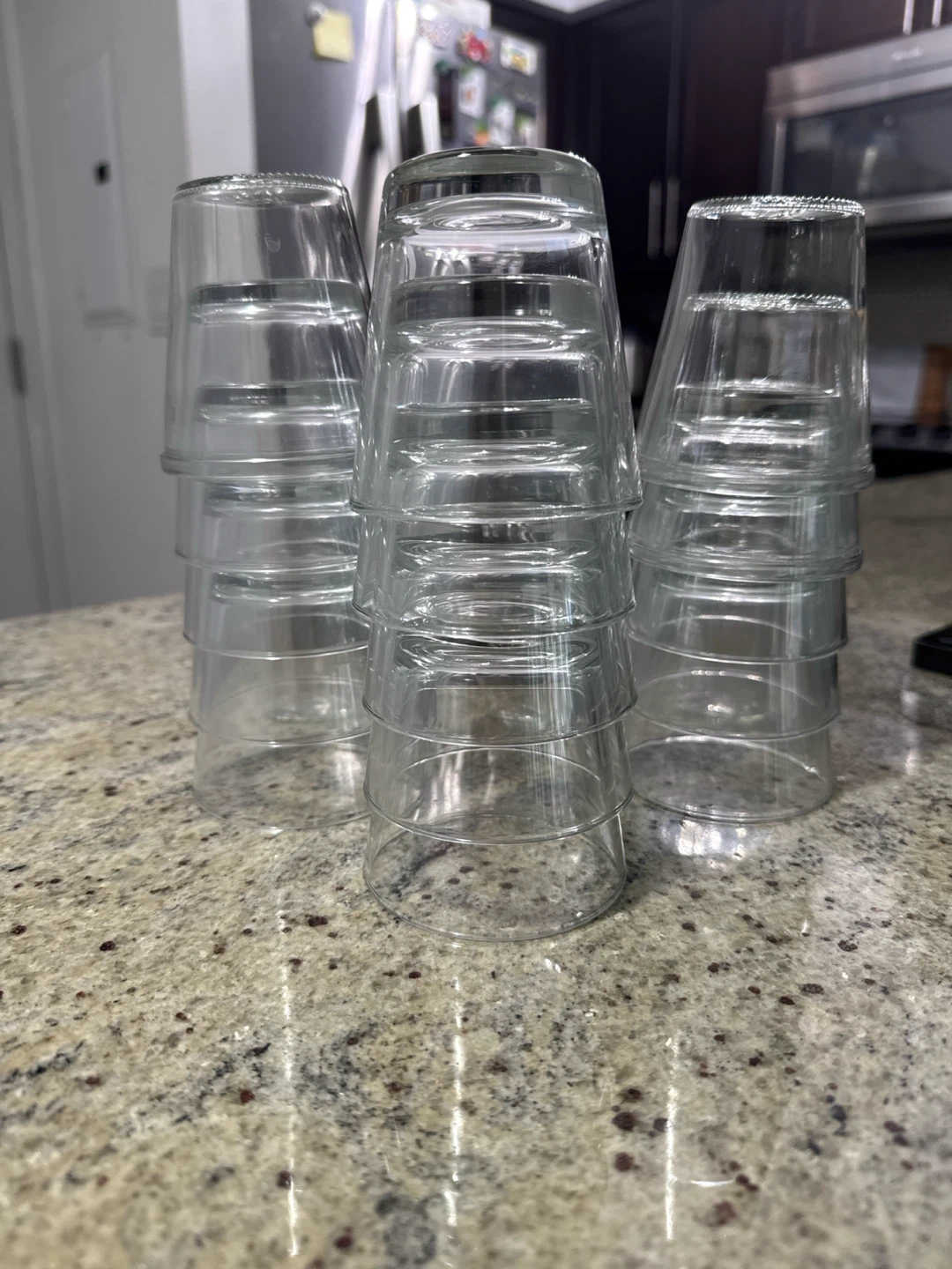 Total 18 Clear Glass Shot Glasses or Small Tumblers - photo 5