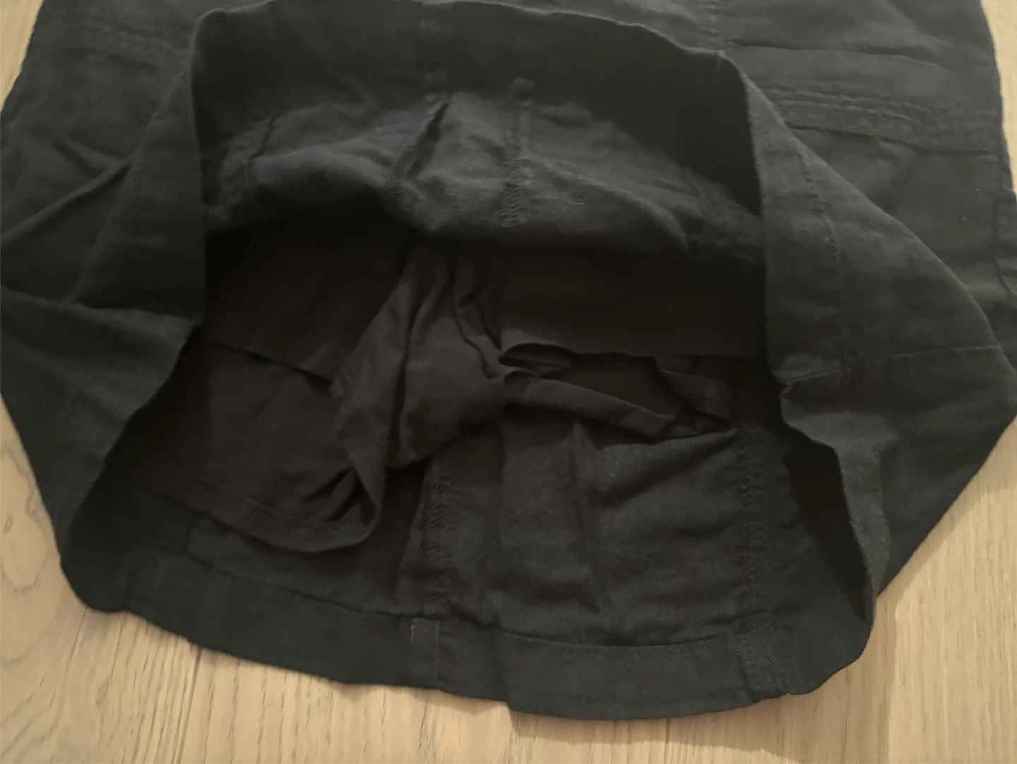 Reitmans Black Linen Blend Skirt Size 6 - photo 2